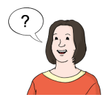 Eine Frau stellt eine Frage